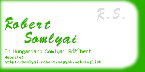 robert somlyai business card